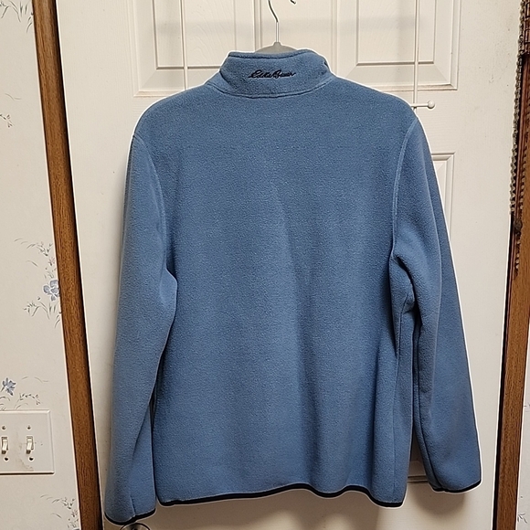 Eddie Bauer Blue Fleece Sweater - Picture 10 of 10